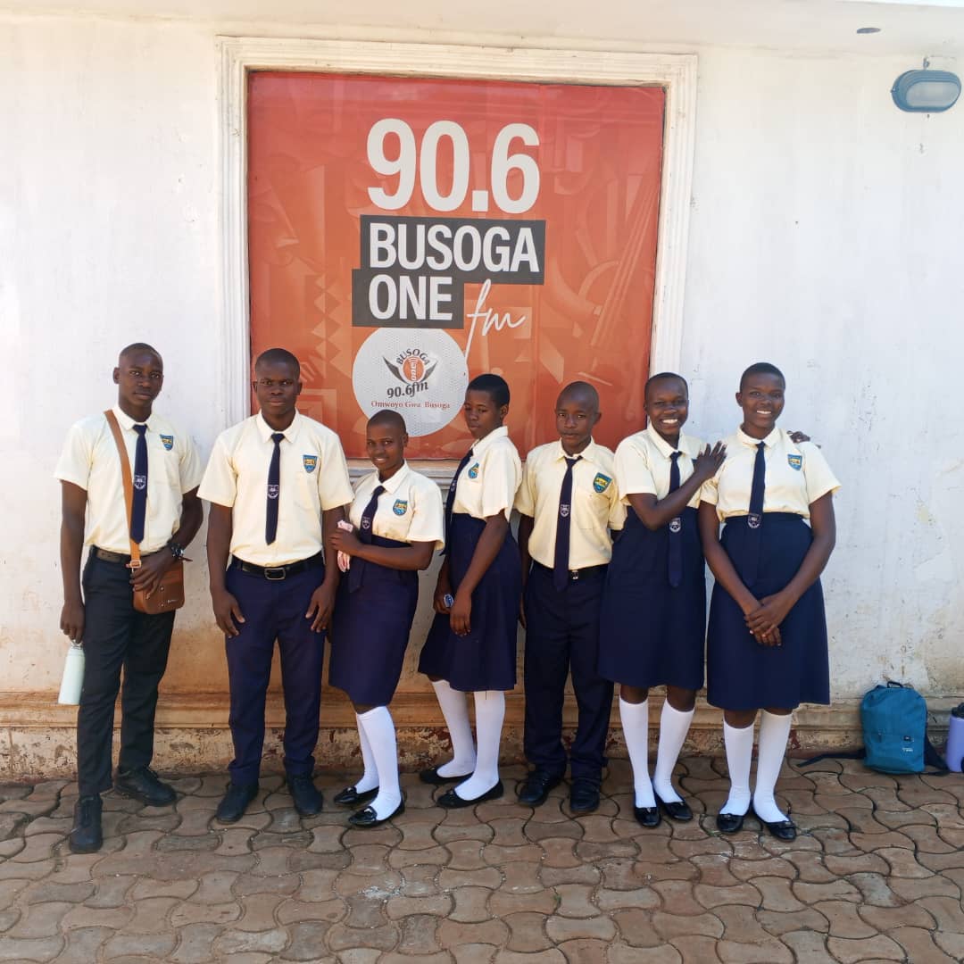 Students at Busoga One FM